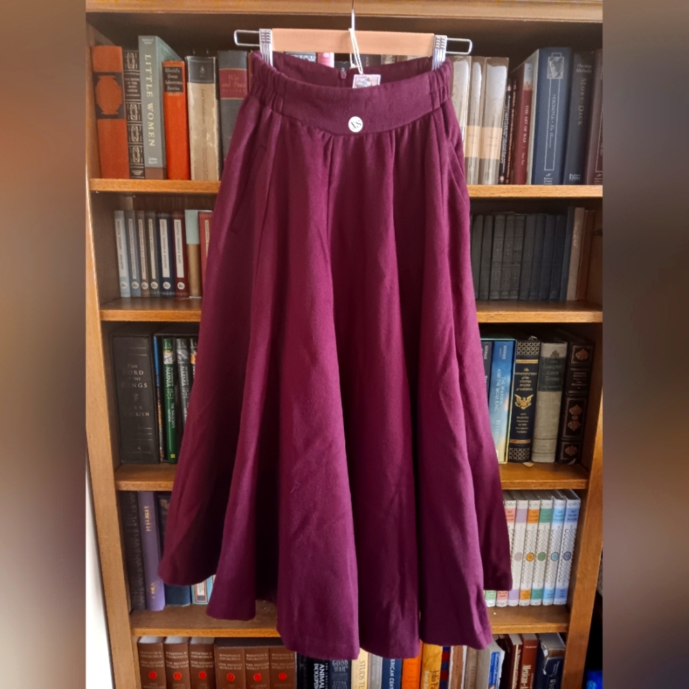 Wool blend skirt